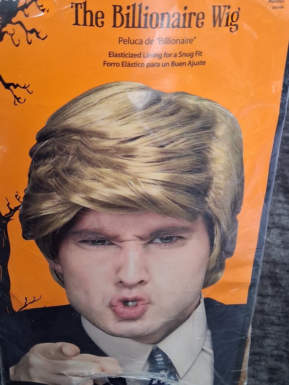 NWT Trump/Billionaire Wig Adult One Size Halloween Costume